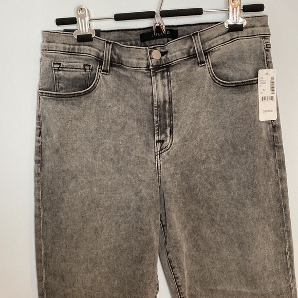 J Brand Women Gray Ruby High-Rise Slim Cigarette Denim Jean Size 30 - Picture 4 of 10